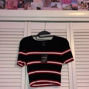 Striped crop top